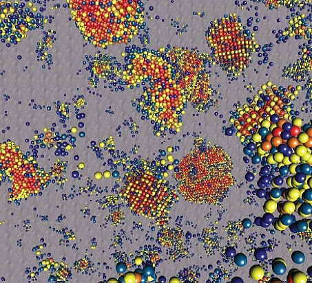 Molecular nucleation of dust particles